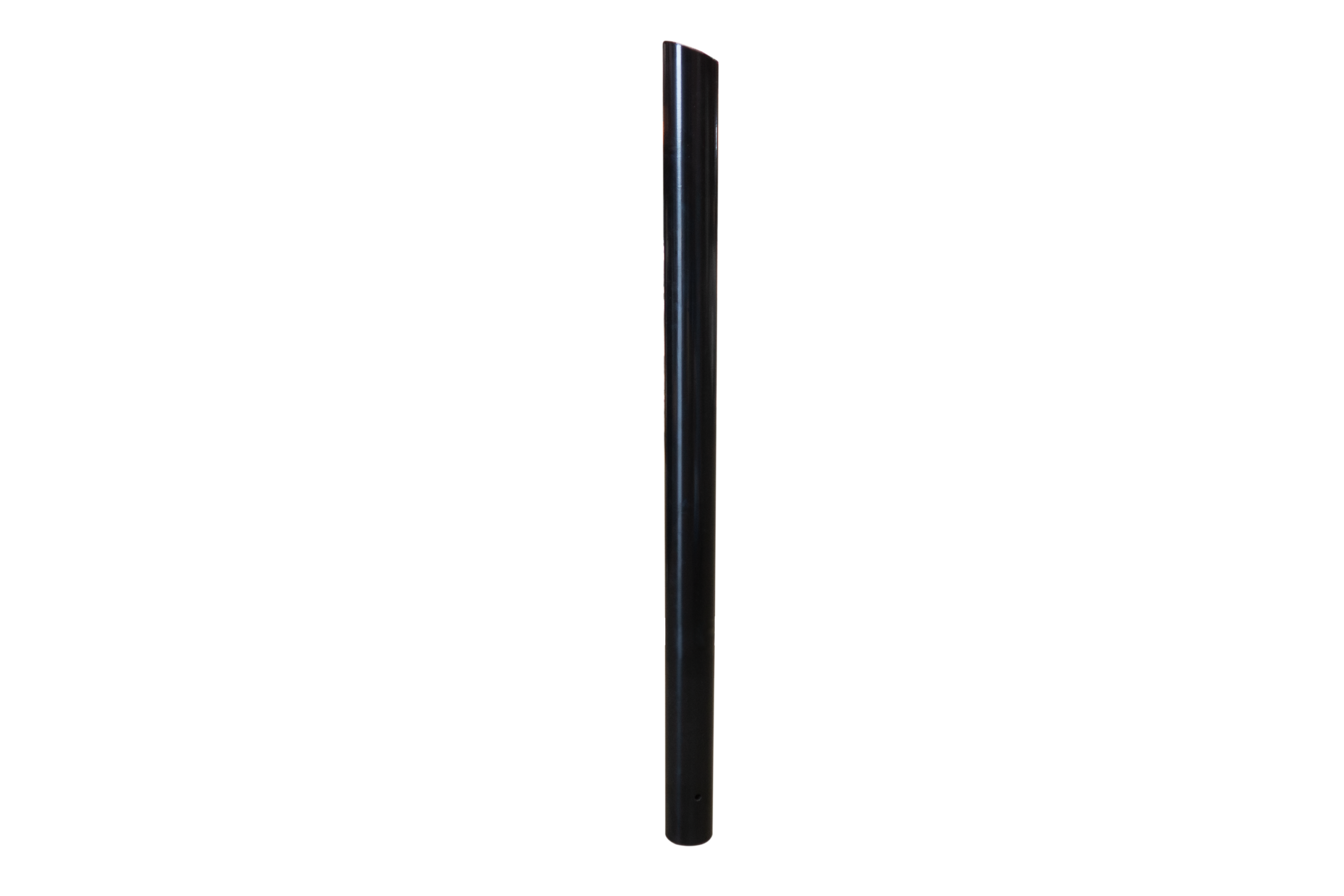 Cilindrische anti-parkeerpaal Judy in verzinkt staal met schuine kop