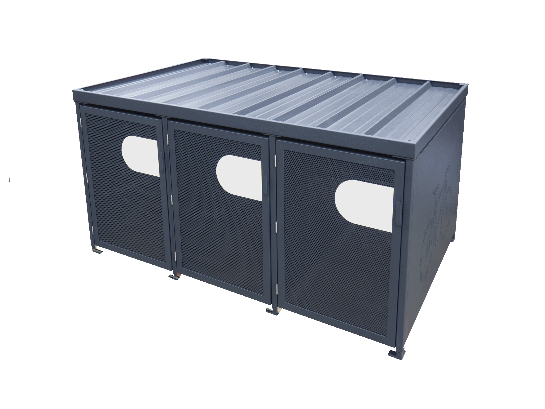 Fietskluis Protect Box in gepoedercoat staal, compatibel met Open to